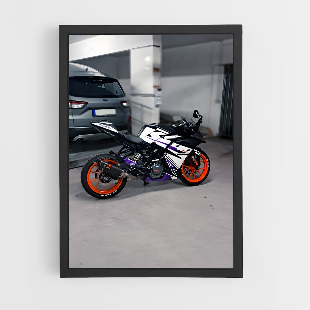 Poster Garage Ride – affiche KTM Moto (vue 2)